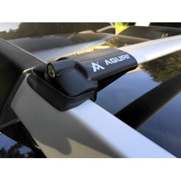 Багажник на рейлинги Aguri Prestige II PS32 (серебр.) Renault Duster 2015-2020-7