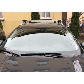 Багажник на рейлинги Aguri Runner II R1 (серебристый) Hyundai Santa Fe III (2012-2018)-7