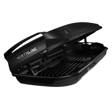 Бокс на крышу Northline Tirol 420л (205x84x35) черный антрацит-4