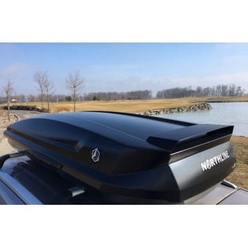 Бокс на крышу Northline Tirol 420л (205x84x35) черный антрацит-12