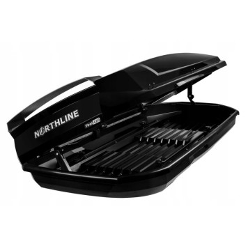 Бокс на крышу Northline Tirol 420л (205x84x35) черный глянец-7