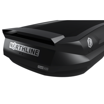 Бокс на крышу Northline Tirol 420л (205x84x35) черный антрацит-5