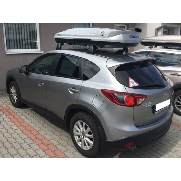 Бокс на крышу Northline Tirol 420л (205x84x35) серебристый глянец-10